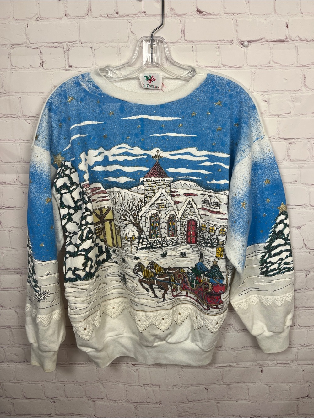 90s Nutcracker Brand Christmas Sweatshirt Size Medium